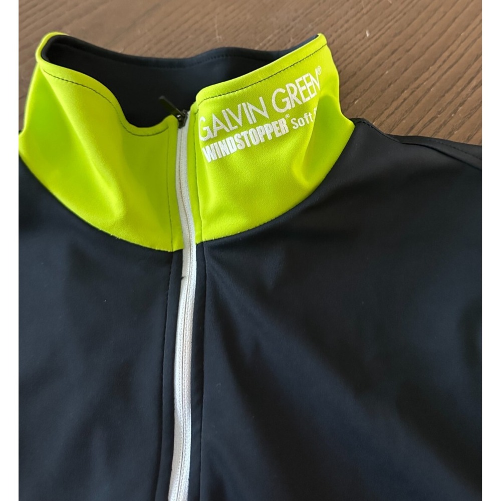 Galvin Green Mens L Black/Lime 1/4 Zip Pullover Windstopper Golf Jacket Pullover - Picture 12 of 12
